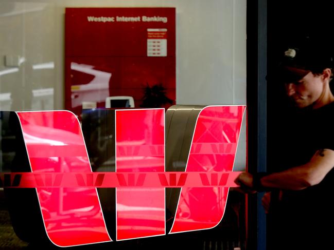 Westpac Bank signage is seen in Adelaide, Wednesday, December 11, 2019. (AAP Image/Kelly Barnes) NO ARCHIVING