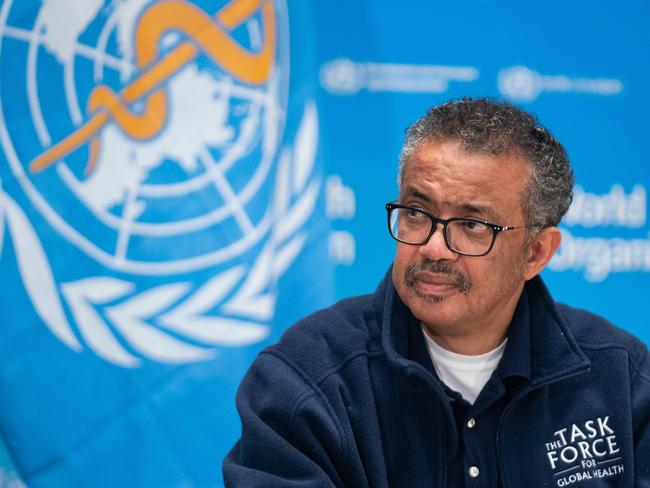 WHO Director-General Tedros Adhanom Ghebreyesus. Picture: AFP