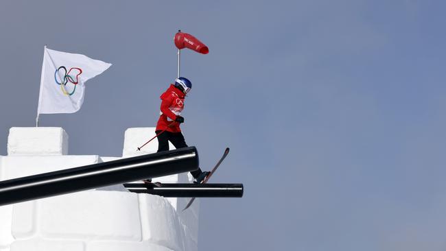 Eileen Gu in action this week in the Women's Freeski Slopestyle. Picture: Getty Images