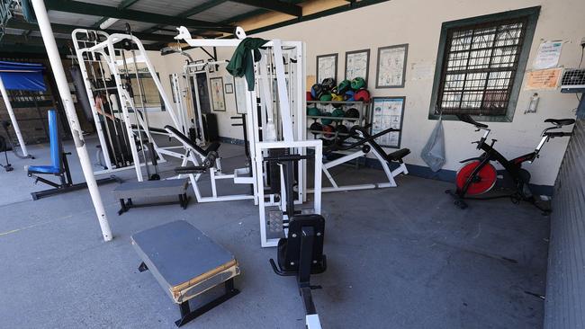 The prison gym. Picture: Gary Ramage