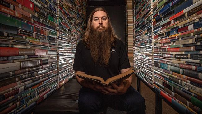 Deakin University's Dr Al Fricker is working to remove outdated and offensive books from school libraries. Picture: Brad Fleet