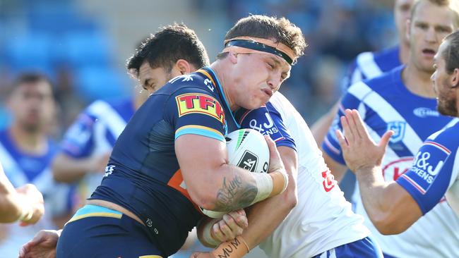 Jarrod Wallace was at his brutal best despite the loss. Picture: Chris Hyde/Getty Images