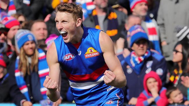 Western Bulldogs have soared into finals with players such as forward Bailey Dale in hot form. Picture: Michael Klein.