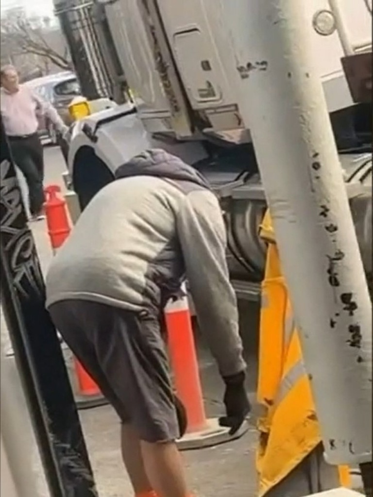 Hasan Osman Melbourne Truck Driver Filmed Slumped While Drug Affected