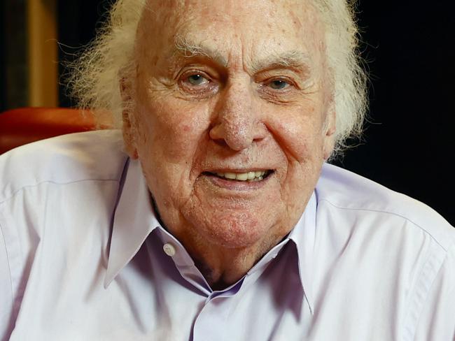 DAILY TELEGRAPH 28TH NOVEMBER 2023Pictured at the 2SM radio studio at Pyrmont in Sydney is radio personality John Laws who is celebrating 70 years on radio.Picture: Richard Dobson