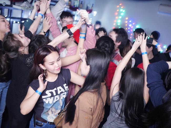 Young Yakutians let loose in a well-heated nightclub.