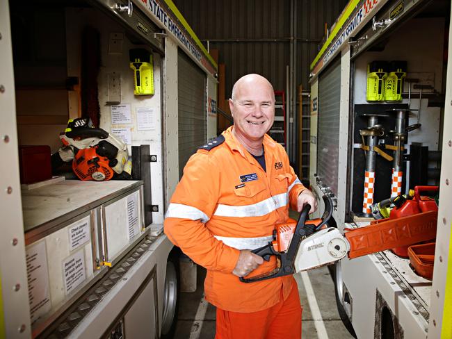 29/6/18 Russell Dwyer at NSW SES Warringah / Pittwater Unit in Terry Hills. Picture: Adam Yip / Manly Daily