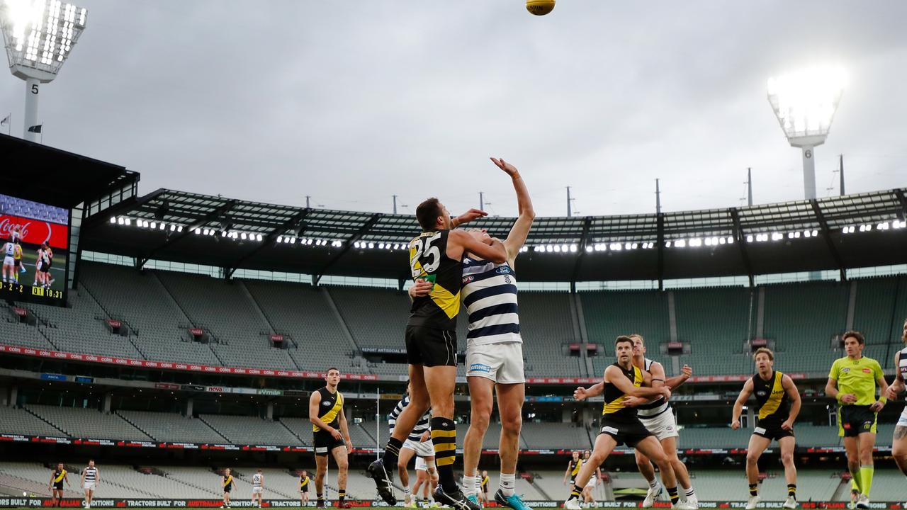 There will no crowds at Victorian AFL matches for at least two weeks (Photo by Michael Willson/AFL Photos via Getty Images)