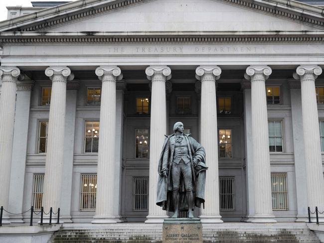 The US Treasury Department building in Washington, DC. Picture: AFP