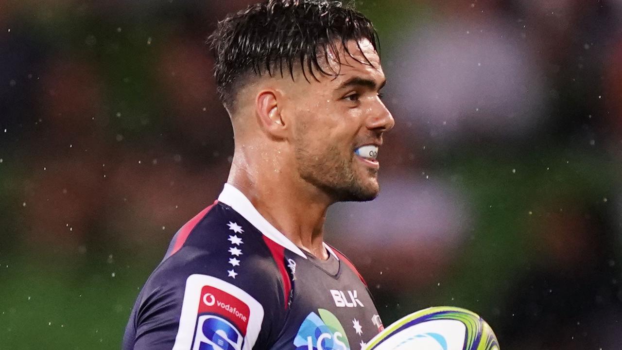 Ryan Louwrens of the Rebels at AAMI Park in Melbourne.