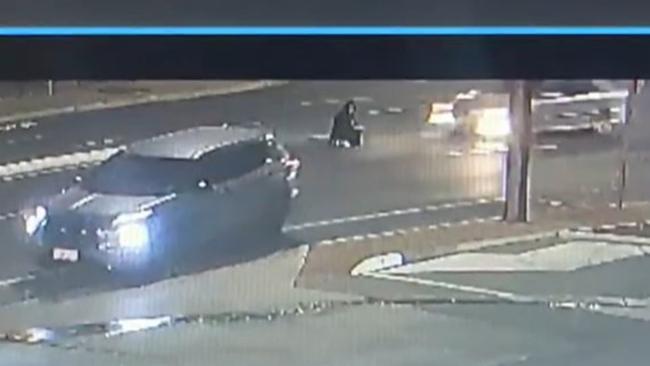 Footage of the young woman at the scene of a hit-and-run crash on North East Rd, Hillcrest. Picture: Supplied