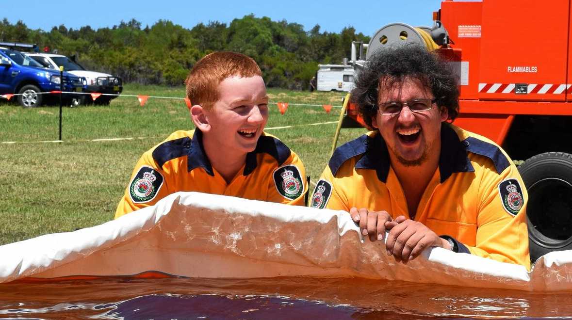 STAY SAFE: RFS members Theo Scholl, Hayden Doolan and Shaun Vidler. Picture: Susanna Freymark