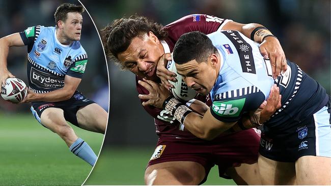 Andrew Johns wants Cody Walker to replace Luke Keary (L) as NSW five-eighth for State of Origin II.