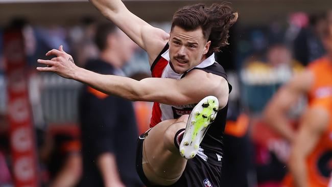 St Kilda is sweating on the fitness of defender Jack Sinclair. Picture: Michael Klein.