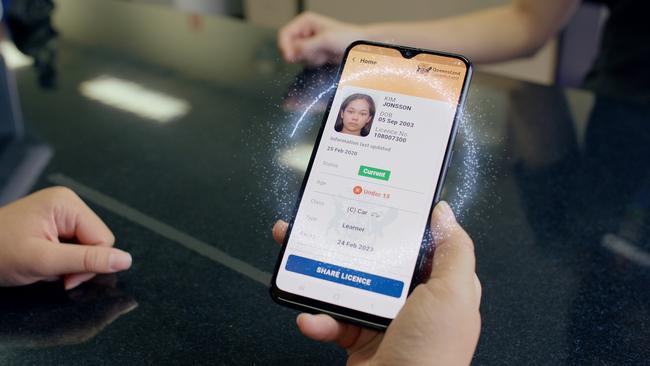 Digital licence. Picture: TMR