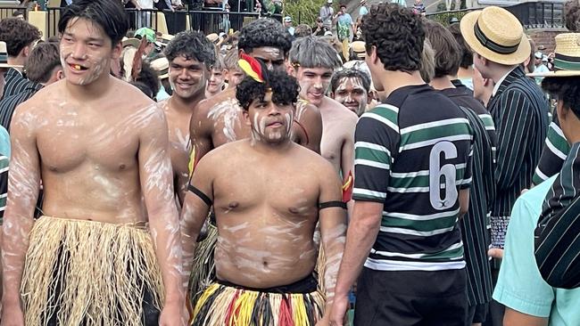 BBC celebrated multicultural day against IGS before kickoff, and then celebrated again after an exciting win.