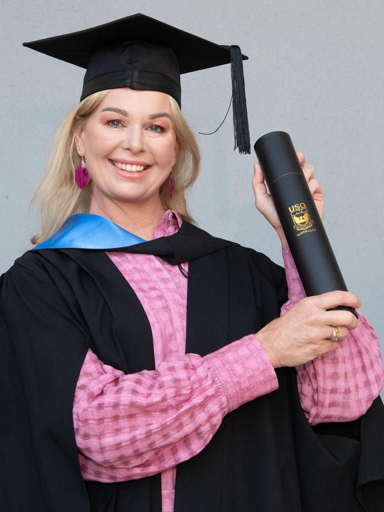 Donna Saunders graduates with a Bachelor in Nursing. UniSQ graduation ceremony at Empire Theatre, Tuesday June 27, 2023.