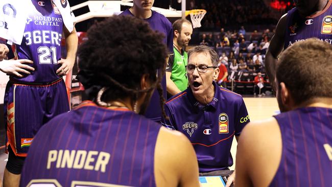 The Adelaide 36ers and head coach Conner Henry aren’t done with 2021 yet (Photo by Mark Kolbe/Getty Images)