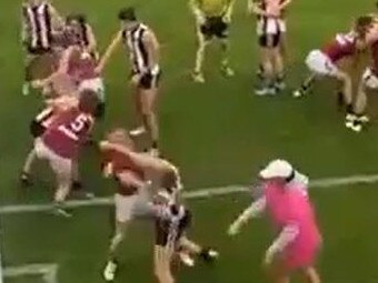 Teen arrested, banned over brutal junior footy punch