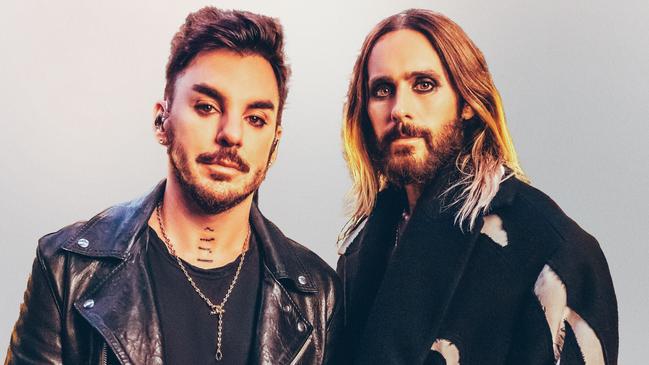 Thirty Seconds To Mars Shannon and Jared Leto. Picture: Aron Klein / Supplied.