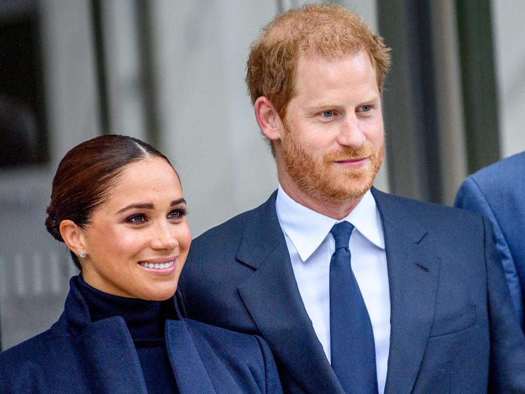 Dressed in navy, Meghan and Harry visited One World Observatory at One World Observatory. Picture: AFP