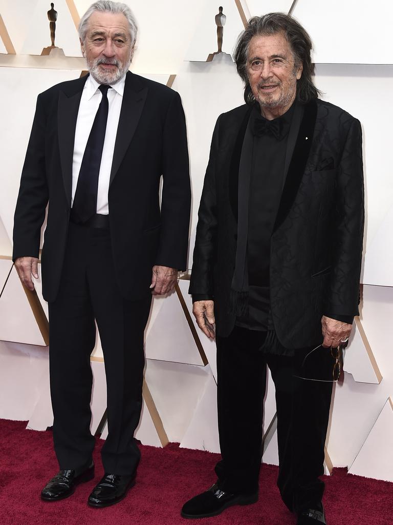 We might be wrong, but we think actors Robert De Niro, left, and Al Pacino have done this red carpet thing a few times before. Picture: AP