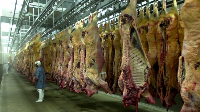 Consolidated Meat Group's Lakes Creek Meatworks in Rockhampton. Picture: Cameron Laird