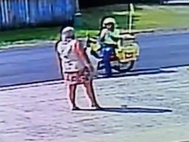 The postman is confronted by a homeowner. Picture: A Current Affair