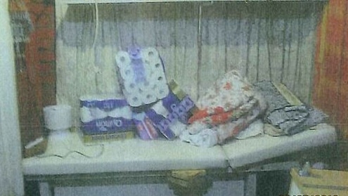 The treatment bed at the unregistered Sonoun Kimlee Salon hidden behind a jewellery shop in Springvale. Picture: Supplied