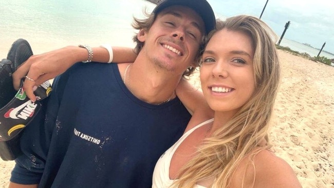 Alex de Minaur and Katie Boulter. Photo: Instagram, @alexdeminaur.