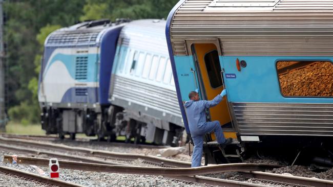The Australian Rail Track Corporation and NSW Trains have been charged over the 2020 derailment. Picture: Stuart McEvoy/The Australian
