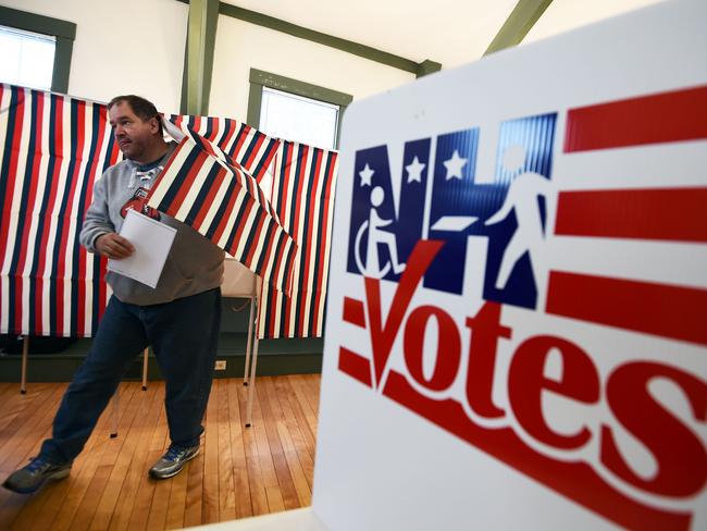 Donald Trump and Bernie Sanders look to emerge from New Hampshire with wins. Picture: AFP/Jewel Samad