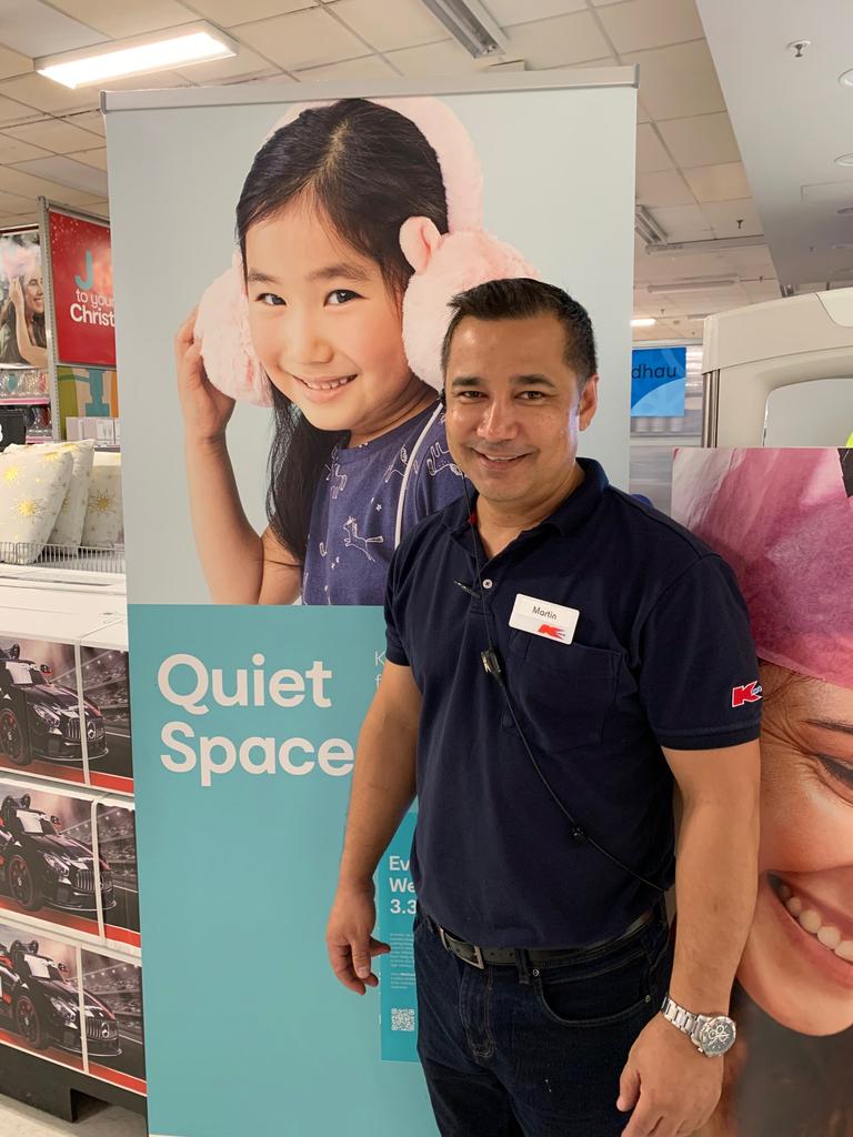 The program will include dimmed lighting, quieter music, register and scanner volumes, and limited trolley collections. Picture: Kmart via NCA NewsWire