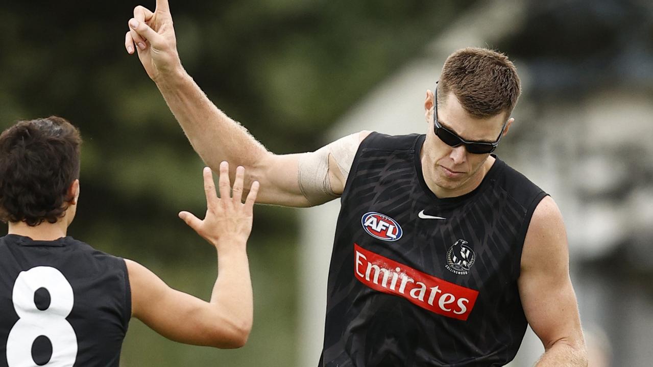 Mason Cox is firming as a round 1 inclusion for Collingwood. Picture: Darrian Traynor/Getty Images