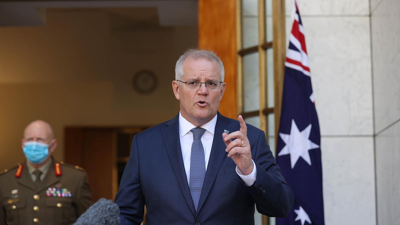 Prime Minister Scott Morrison will hold crisis talks with some industry leaders on Wednesday. Picture: NCA NewsWire / Gary Ramage