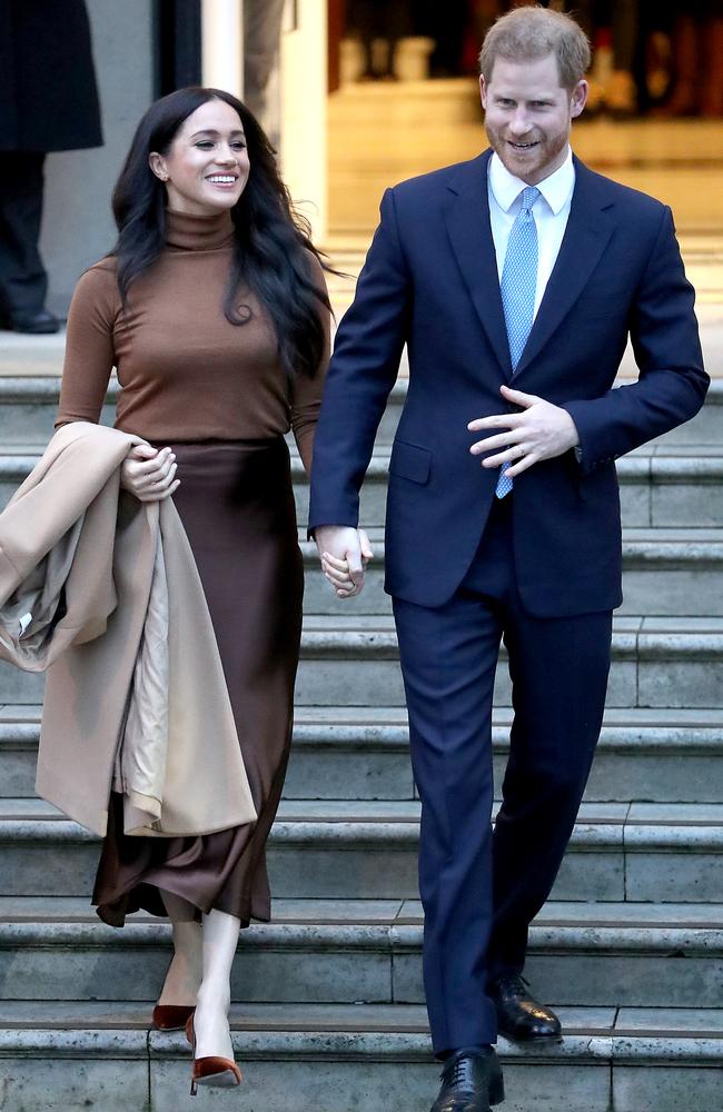 The royal couple held hands as they left the event. Picture: Chris Jackson/Getty Images