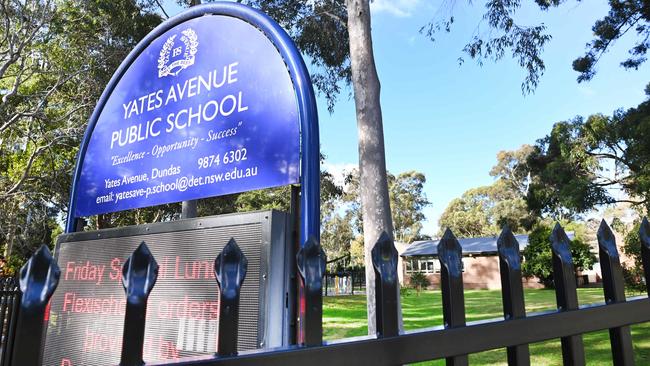 Yates Avenue Public School closed on Friday after staff were forced to isolate amid the Sydney Covid outbreak. Picture: NCA NewsWire / Jeremy Piper