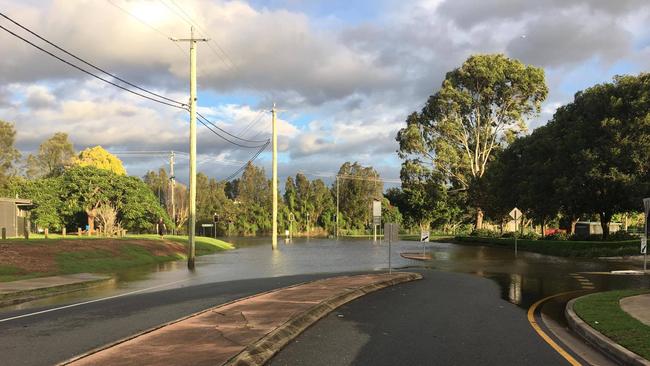 Residents are stranded on Emerald Lakes this morning.