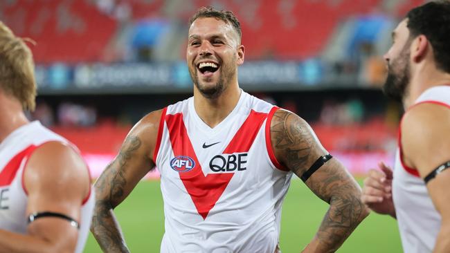 Lance Franklin has been offered a one-match ban. Picture: Russell Freeman/AFL Photos via Getty Images