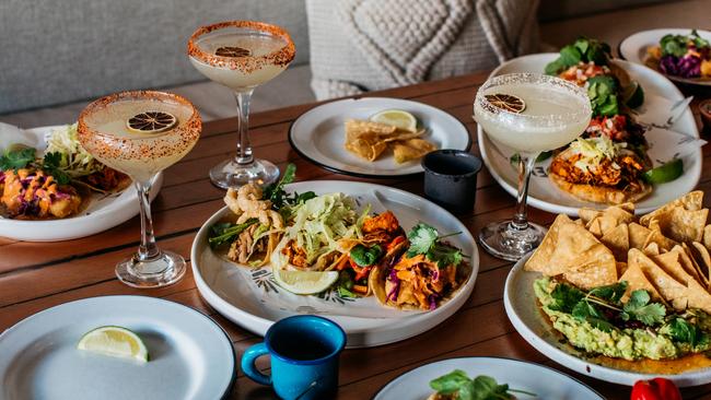 Carbon’s Melbourne Cup menu with margaritas. Picture: Kitti Gould