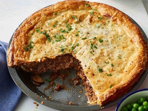 You can't go wrong with this beef and mushroom pie.