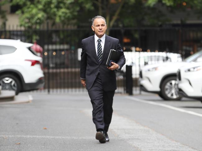 John Pesutto arrives at parliament. Picture: David Crosling