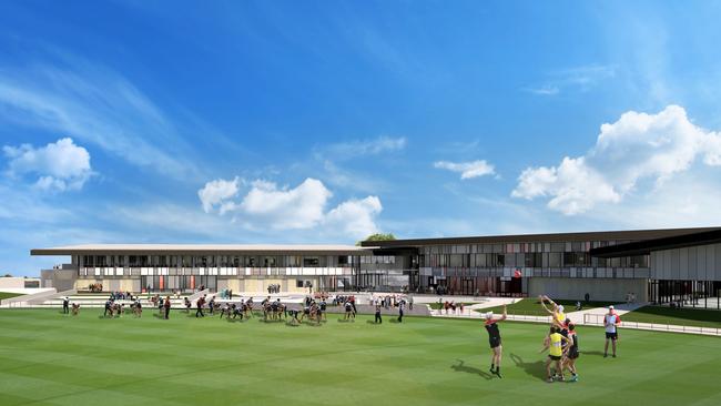 An artists' impression of the proposed Moorabbin development for St Kilda Football Club.