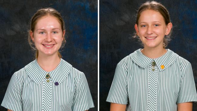 Clayfield College captains Alice Gardner and Mia Felsman. Photo – contributed.