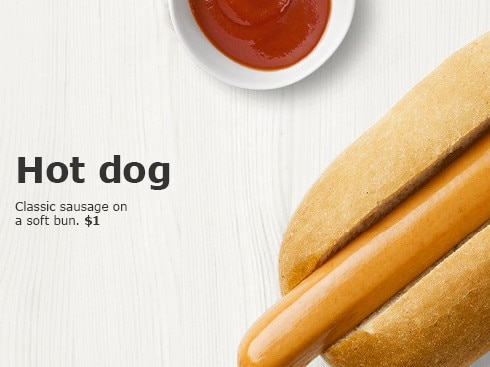 Ikea will soon introduce plant-based hot dogs. Picture: Ikea