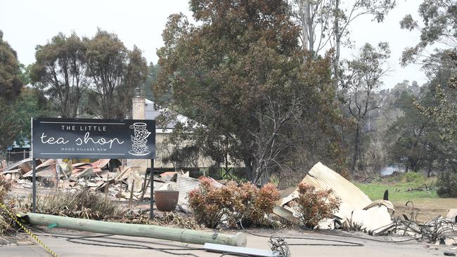 Mogo Main Street was decimated during the Black Summer fires. Picture: John Grainger