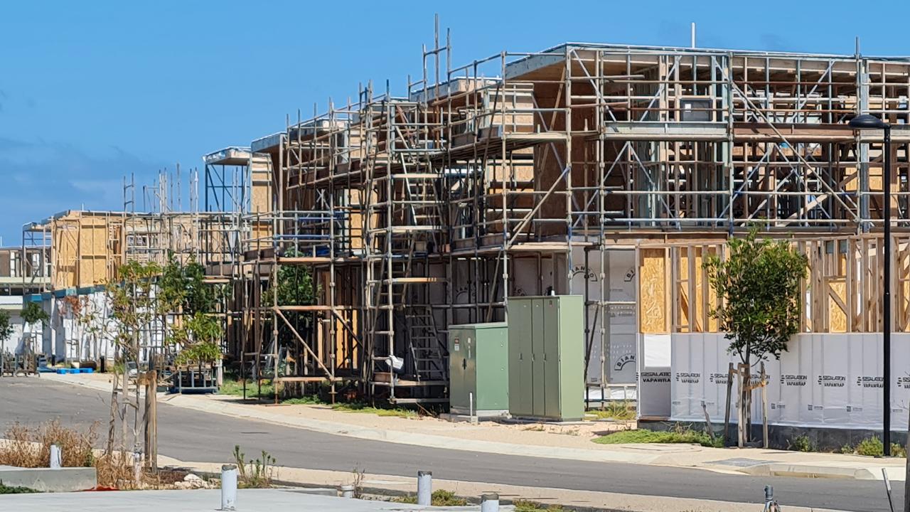 The unfinished Wallaroo Shores development taken in February 2023, where Felmeri Homes was the main building contractor. Picture: Supplied