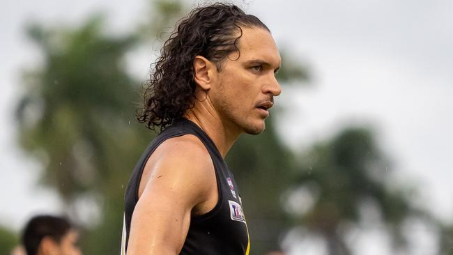 Nightcliff Tigers player Cam Ilett makes his return for Nightcliff this weekend. Picture: David Bradley / AFLNT Media.