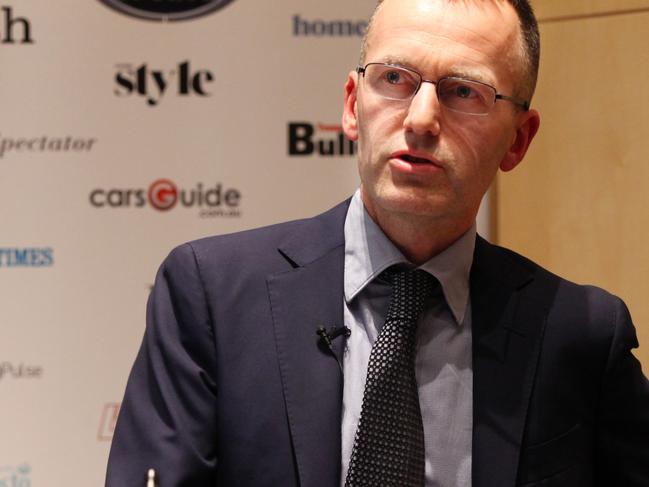 16/06/2014 SURRY HILLS- Christopher Kent, RBA Assistant Governor, speaking at a Wall Street Journal event about jobs market. Photo: Hollie Adams