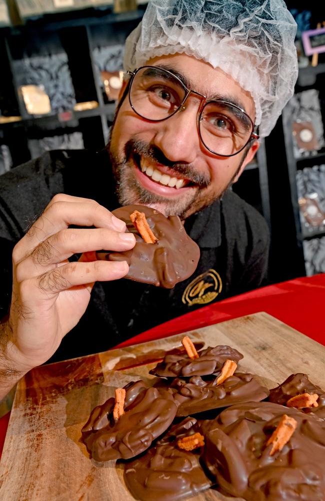 Laksa Festival. Laksa Chocolate #Yum chocolatier Asheesh Pahwani. Picture Julianne Osborne